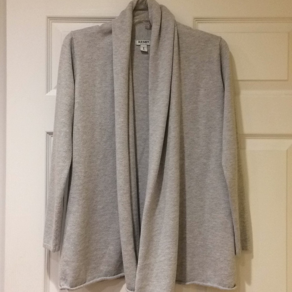 Gray cardigan